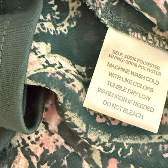 Indigo Rose - Very Flowy Paisley Print Long Sleeve Dress - size XL - Picture 4 of 8